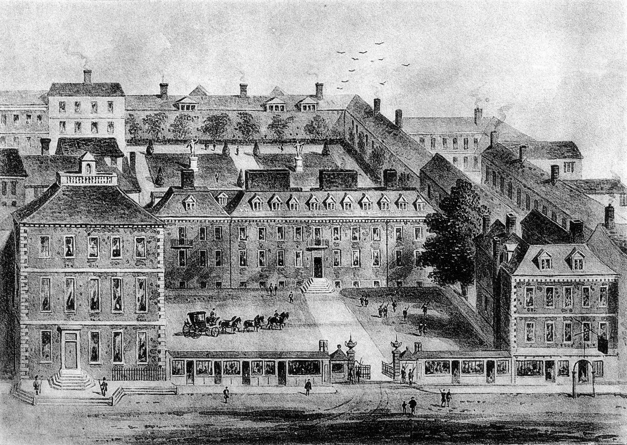 Leicester House, Leicester Fields, 1700-luku, 1908 tekijältä Unbekannt