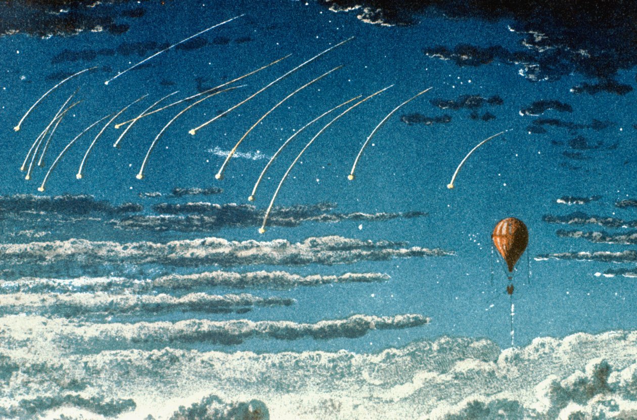 Leonidin meteorisuihku, 1870 tekijältä Unbekannt