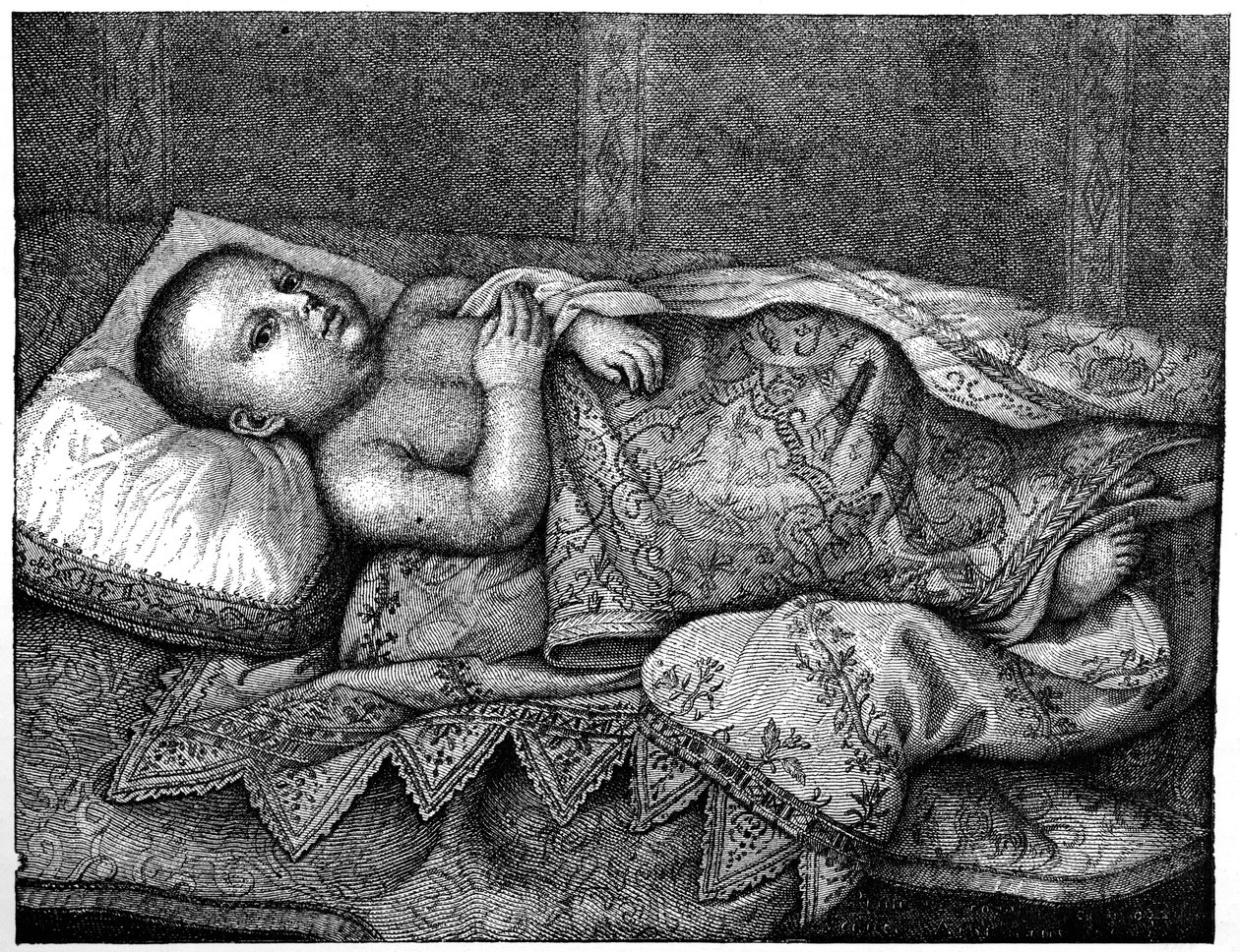 Leopoldo de Medici 1617-1675 kehdossa, 1882 tekijältä Unbekannt