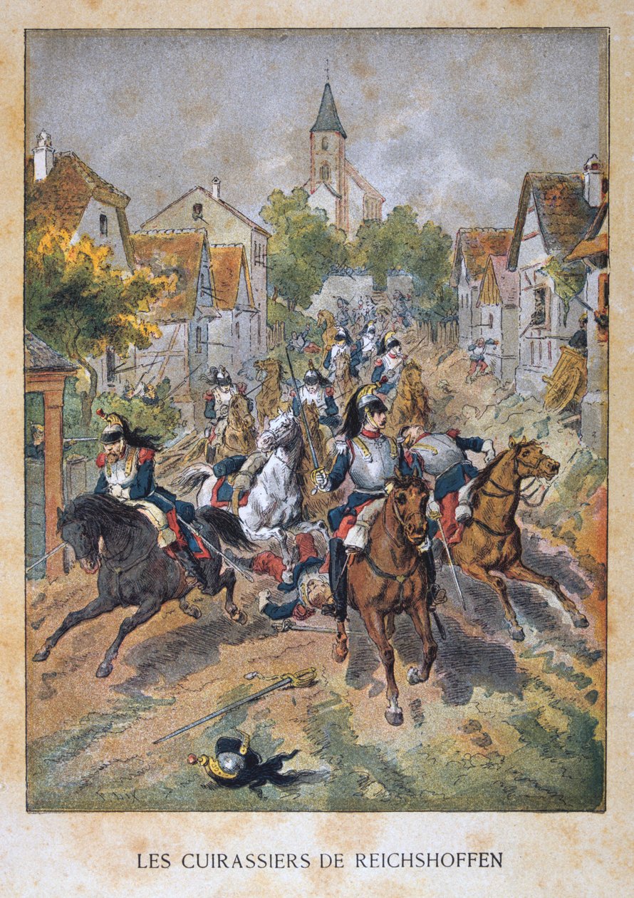 Les Cuirassiers de Reichshoffen, 6. elokuuta 1870, Ranskan ja Preussin sota, 1870-1871 tekijältä Unbekannt