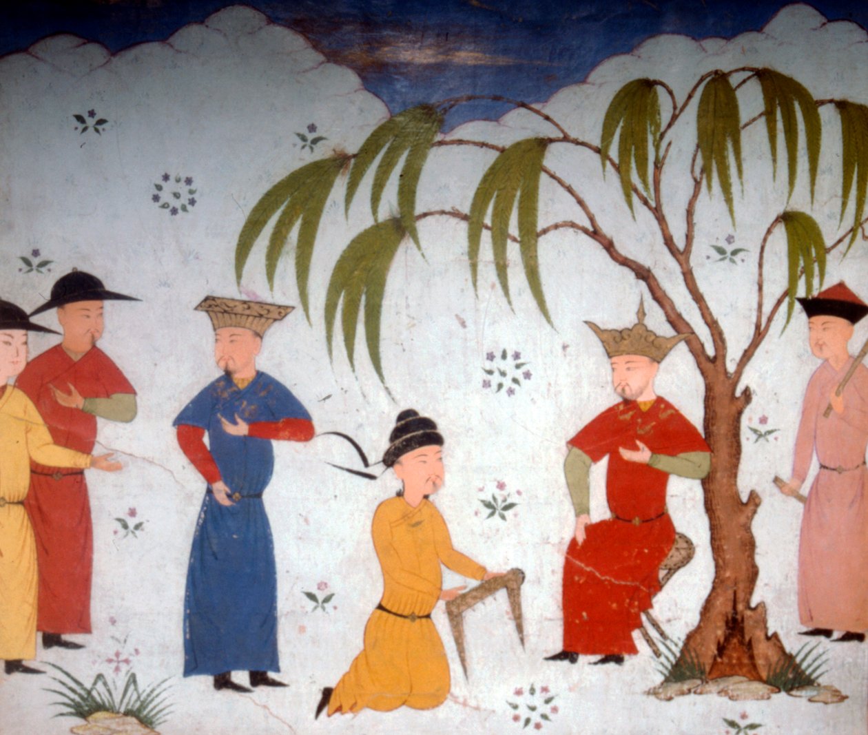 Li-ta-chih ja Maksun esittelevät historiakirjoja Uljaydulle, 1300-1400-luku tekijältä Unbekannt