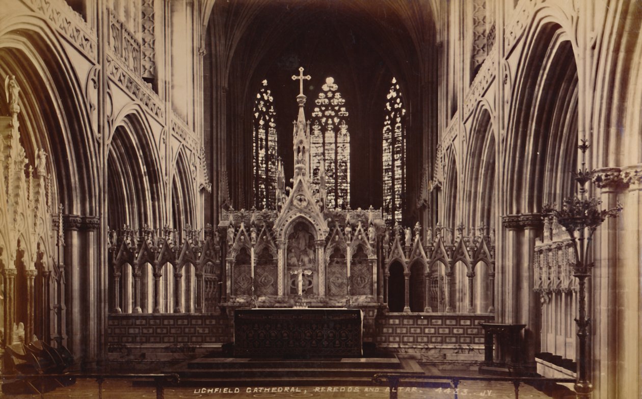 Lichfieldin katedraali, Reredos ja alttari, 1929. tekijältä Unbekannt
