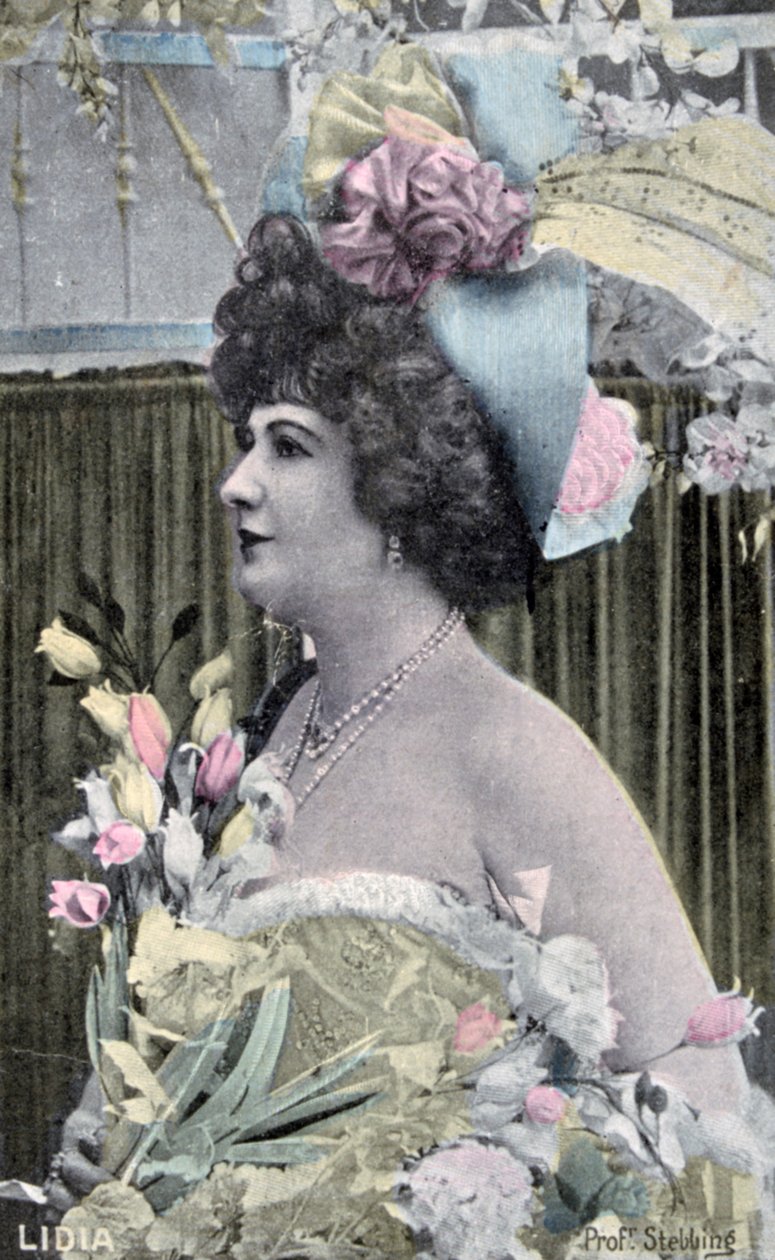 Lidia, vintage ranskalainen postikortti, c1900 tekijältä Unbekannt
