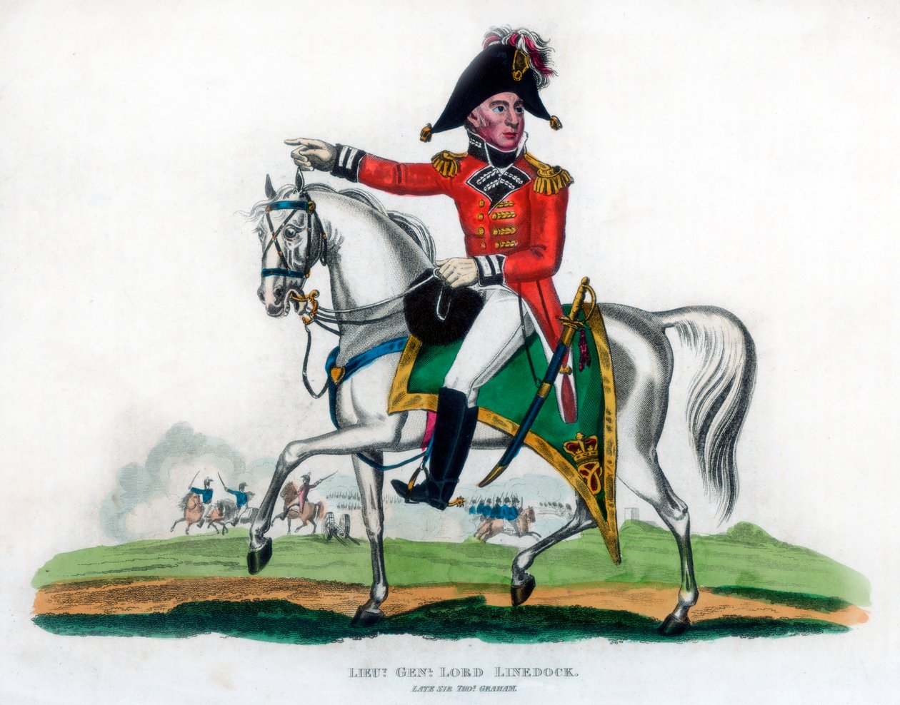 Kenraaliluutnantti Lord Linedock, 1816 tekijältä Unbekannt