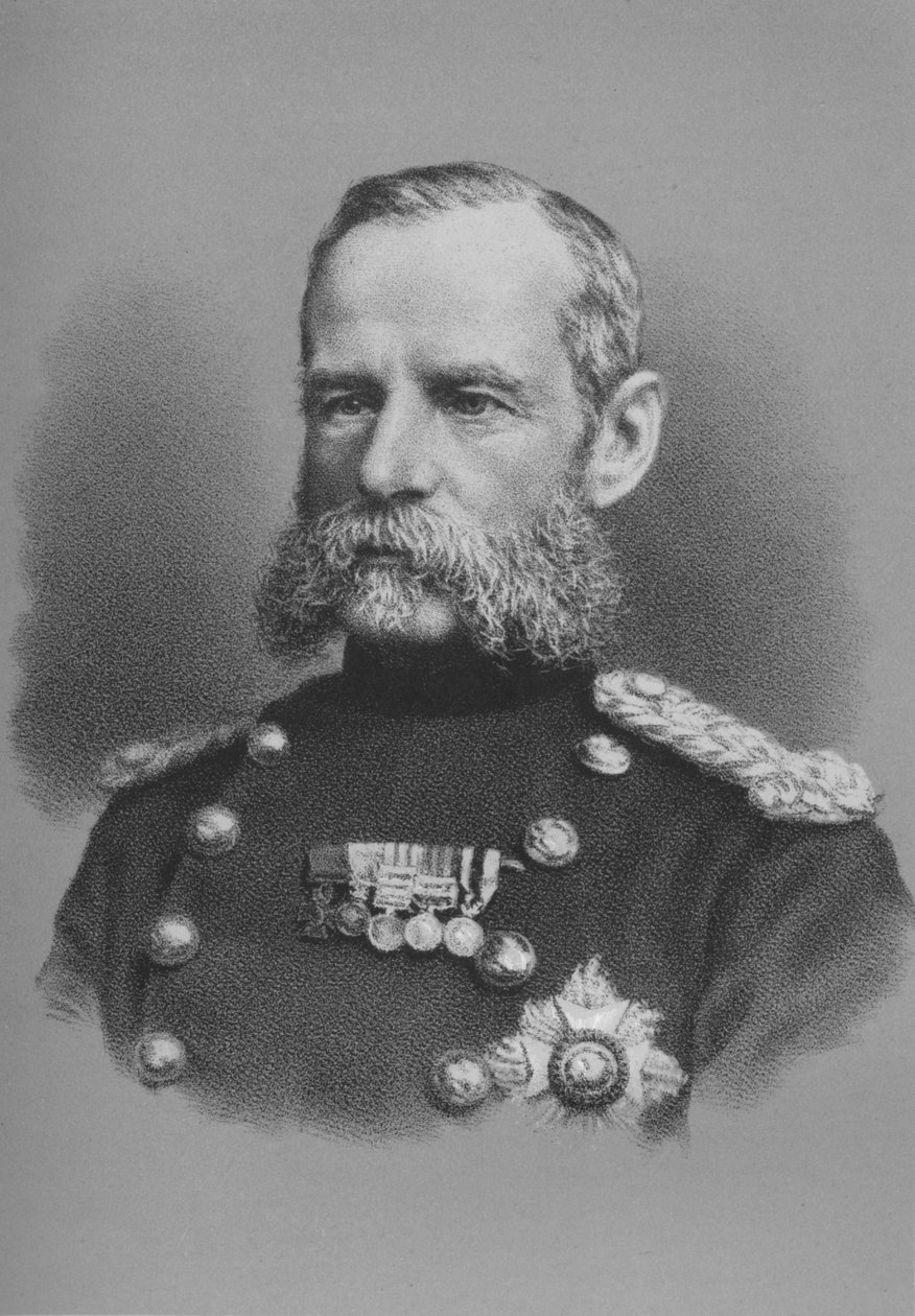 Kenraaliluutnantti Sir Frederick Roberts, brittiläinen sotilas, n. 1880 1883 tekijältä Unbekannt