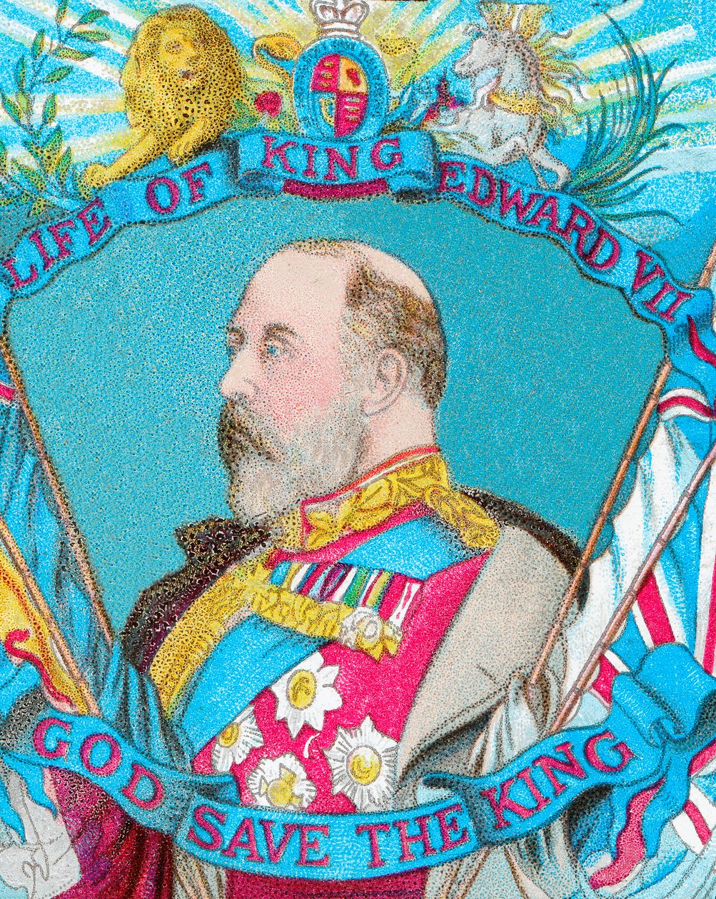 Kuningas Edward VII:n elämä: God Save the King, vuodelta 1902 tekijältä Unbekannt