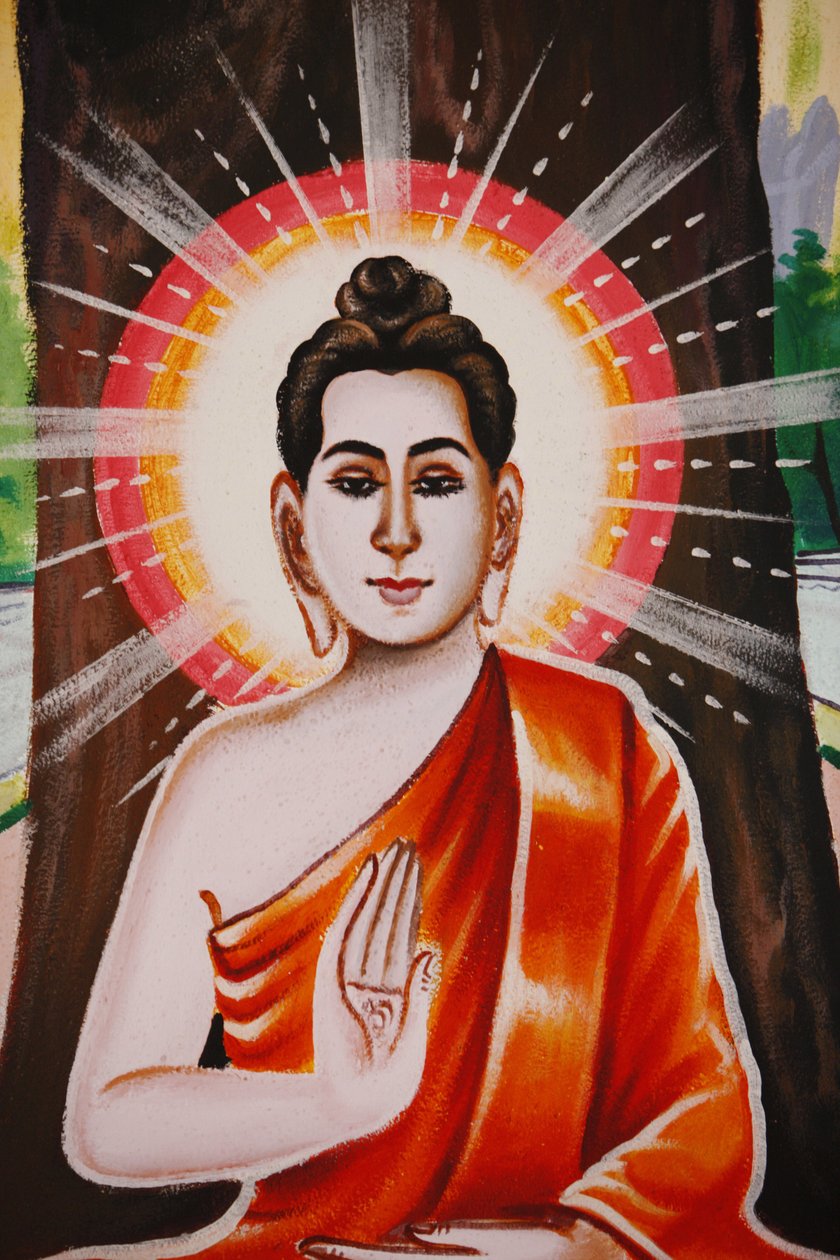 Buddhan elämä Neljän jalon totuuden opettaminen, Siem Reap, Kambodža tekijältä Unbekannt