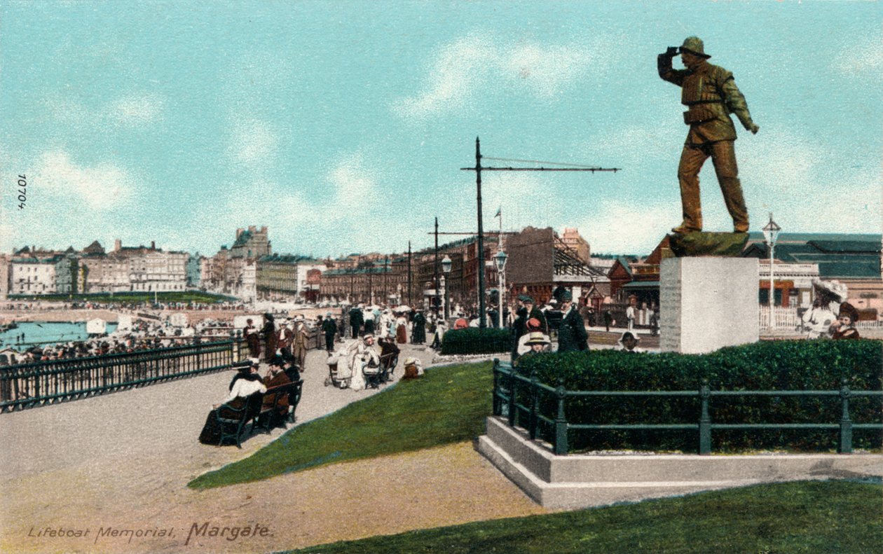 Lifeboat Memorial, Margate, Kent c1905 tekijältä Unbekannt