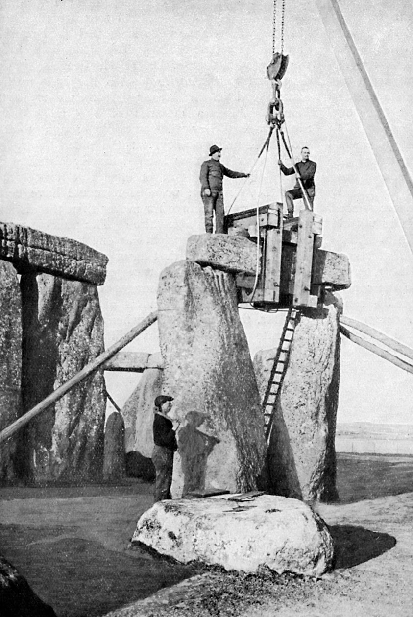 Impostin nosto Stonehengessä, 1901, n. 1920 tekijältä Unbekannt