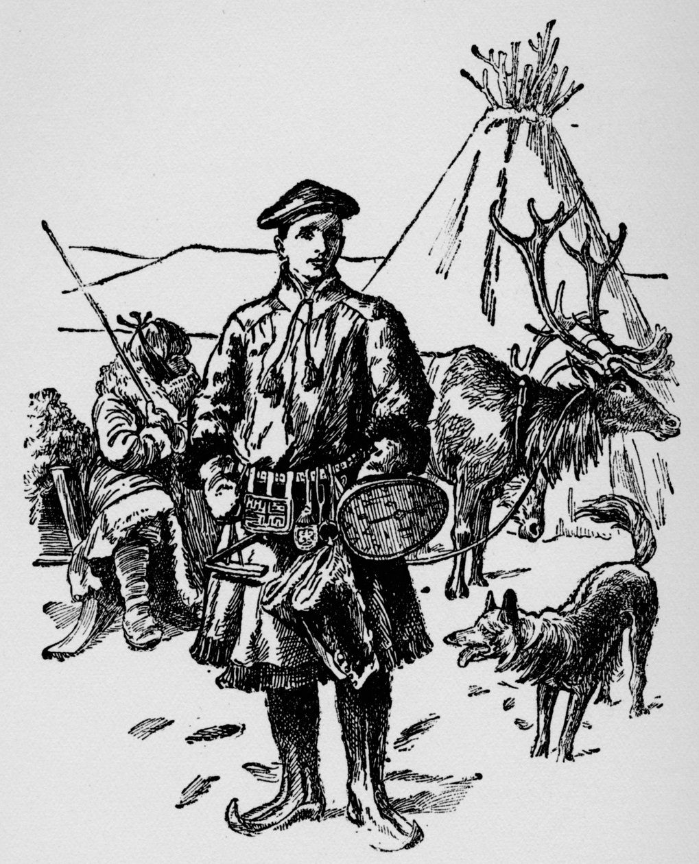 Linnaeus Lapin mekossa, 1918 tekijältä Unbekannt