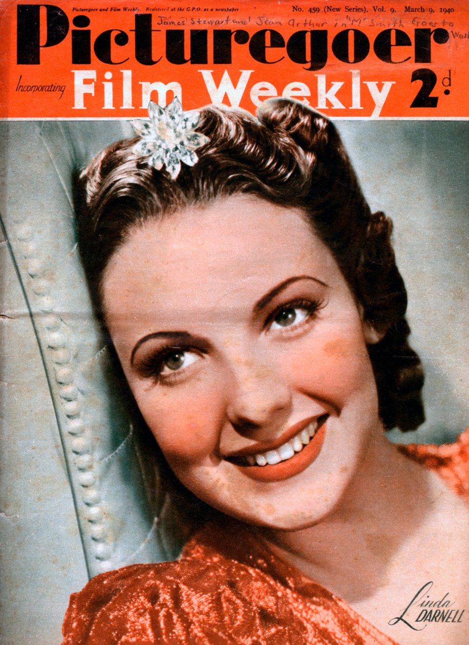 Linda Darnell 1923-1965, yhdysvaltalainen näyttelijä, 1940 tekijältä Unbekannt