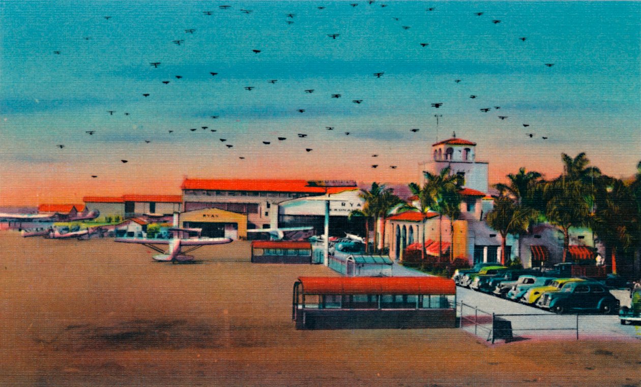 Lindberghin kenttä- ja hallintorakennus. San Diego, Kalifornia, 1941 tekijältä Unbekannt
