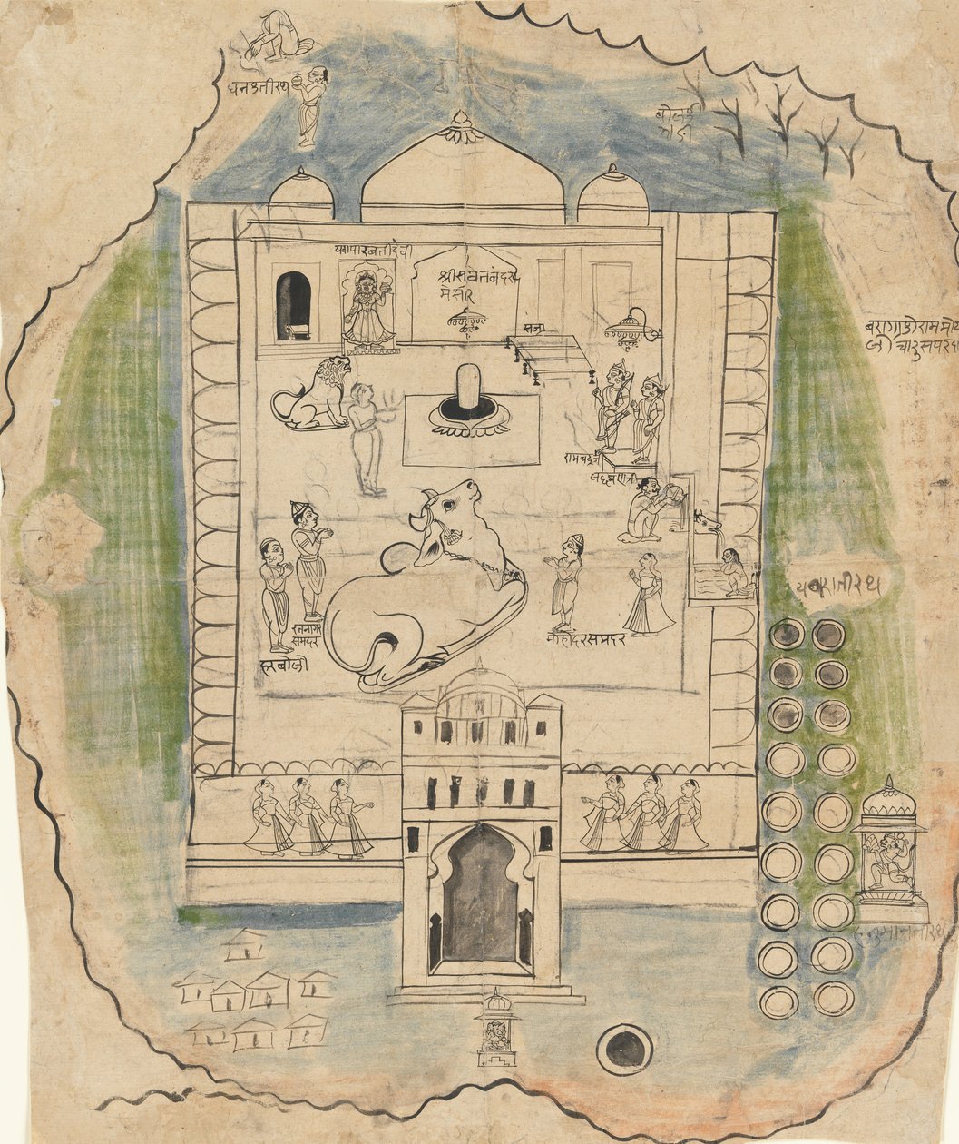 Linga Temple Compound, 1800-luvun loppu. tekijältä Unbekannt