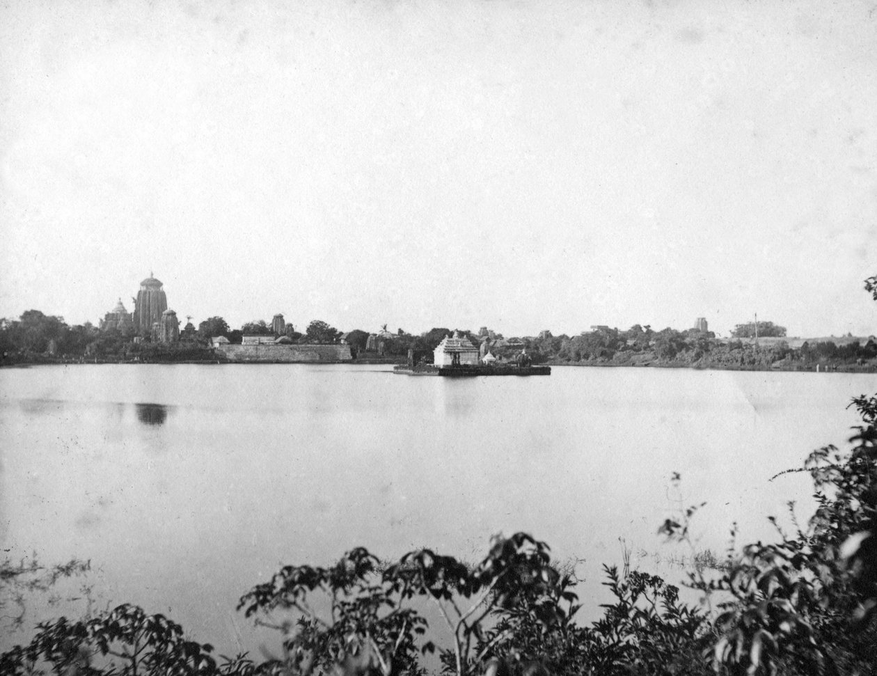 Lingaraj-temppelit, Bhubaneswar, Orissa, Intia, 1905-1906 tekijältä Unbekannt