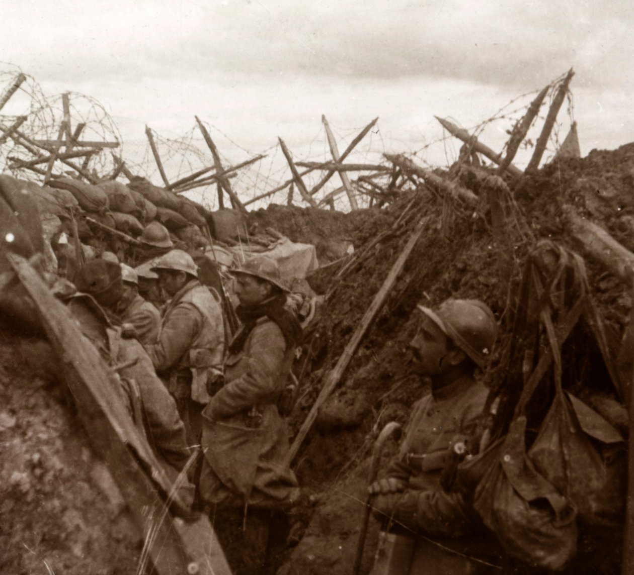 Kuunteluposti, etulinja, c1914-c1918 tekijältä Unbekannt