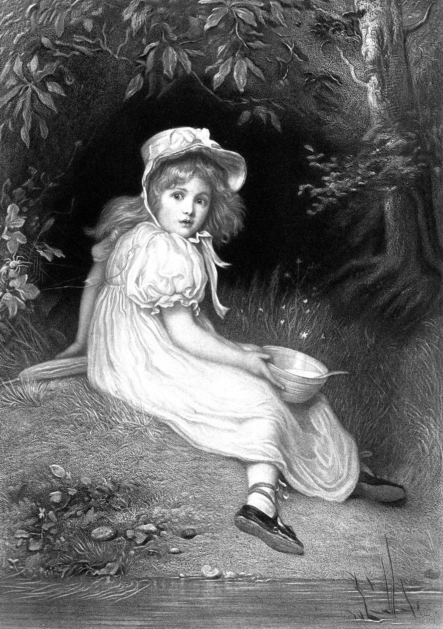 Little Miss Muffet, 1800-luku tekijältä Unbekannt