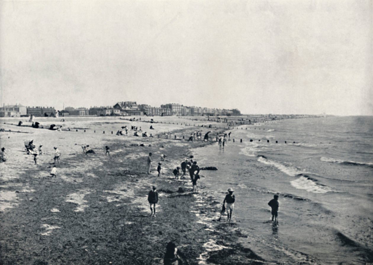 Littlehampton - Melontaa matalassa vedessä, 1895 tekijältä Unbekannt