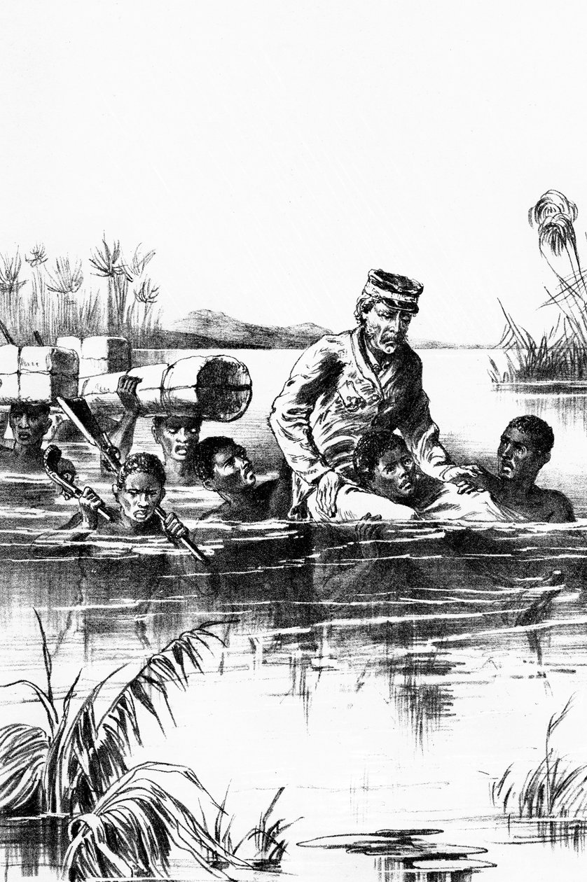 Livingstone viimeisellä matkallaan 1800-luvulla tekijältä Unbekannt