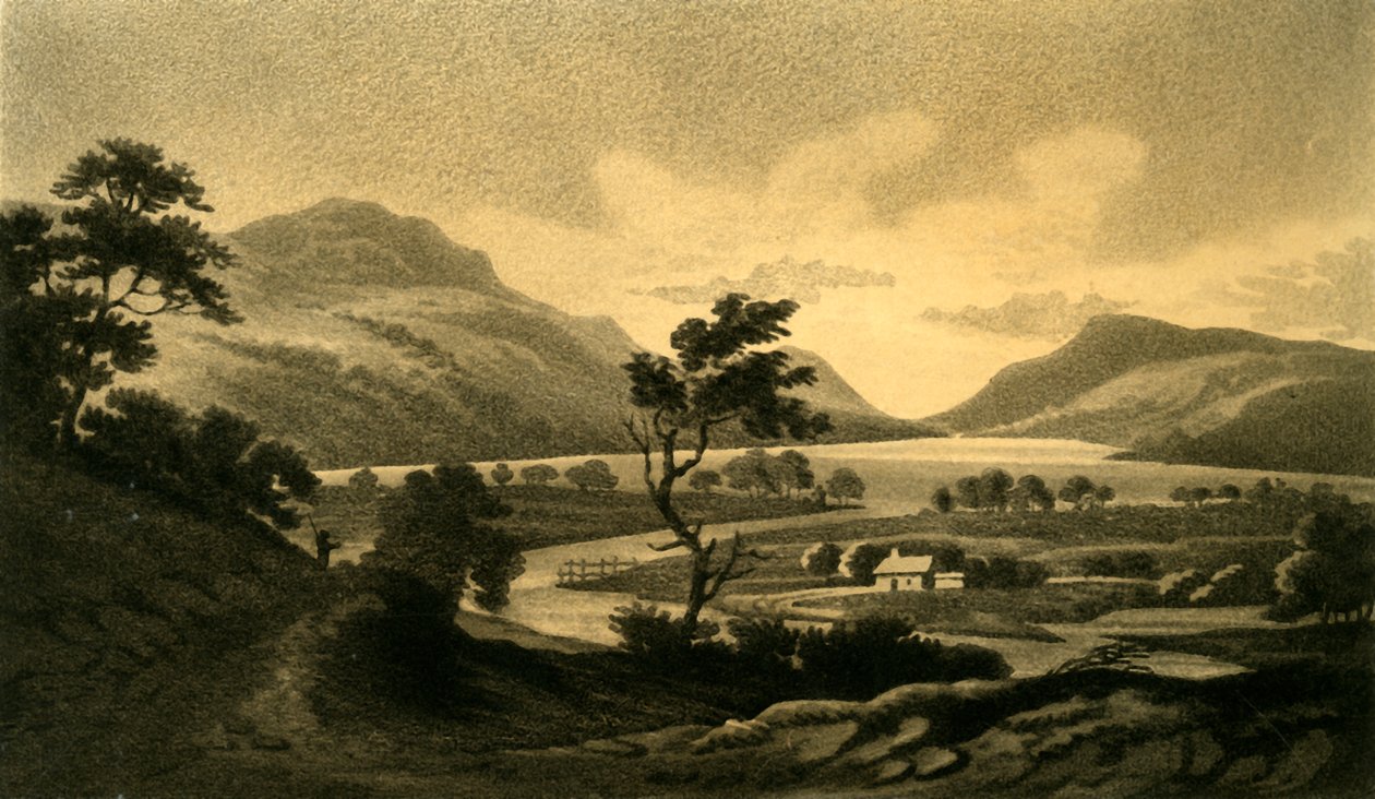 Loch-tay, Killinistä, 1802. tekijältä Unbekannt