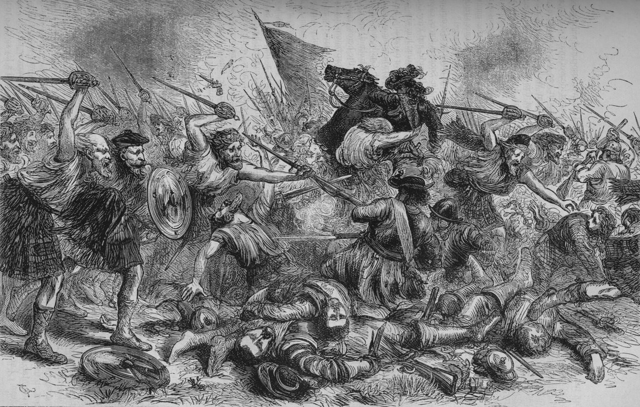 Lochiels Charge Killycrankiessa, 27. heinäkuuta 1689, c1880 tekijältä Unbekannt