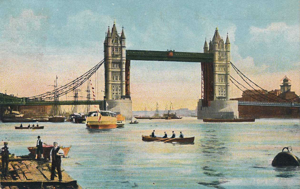 Lontoo - Tower Bridge, 1908. tekijältä Unbekannt