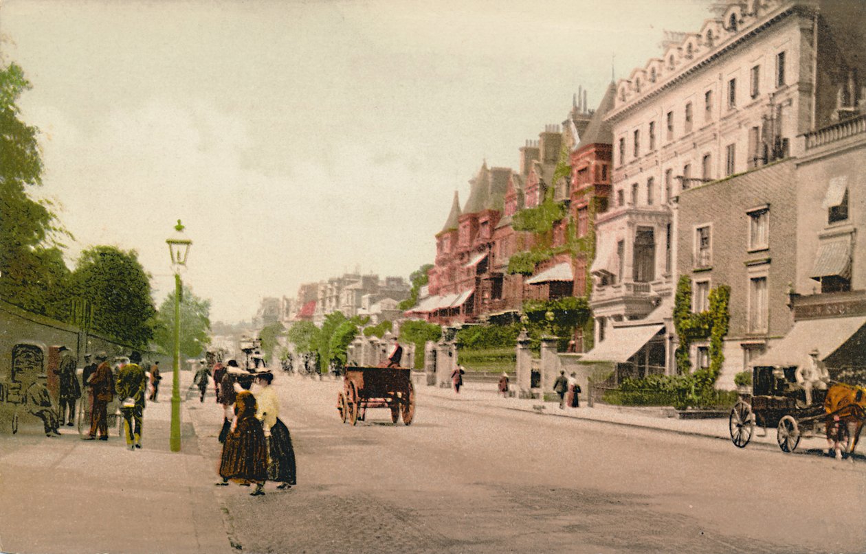 Lontoo. Bayswater Road, 1900-luku. tekijältä Unbekannt