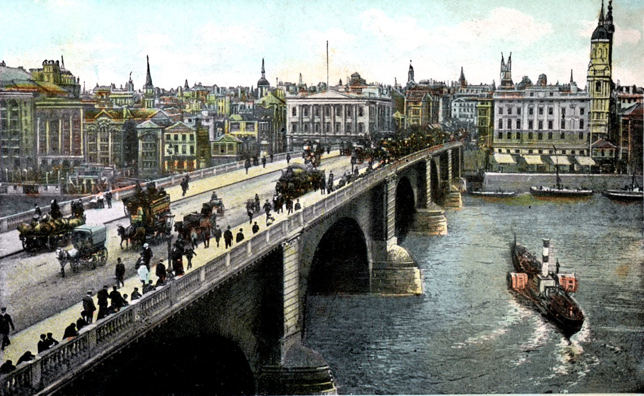 London Bridge After The 1904 Widening, Lontoo, 1900-luku tekijältä Unbekannt