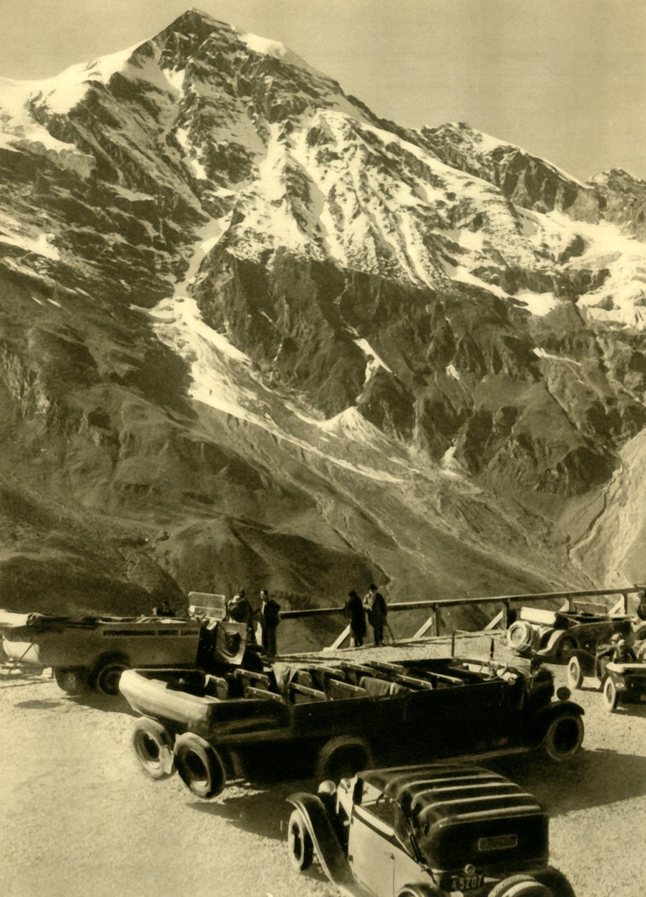 Näköalapaikka Hochmaisissa Grossglocknerin alppitiellä, Itävallassa, vuodelta 1935. tekijältä Unbekannt