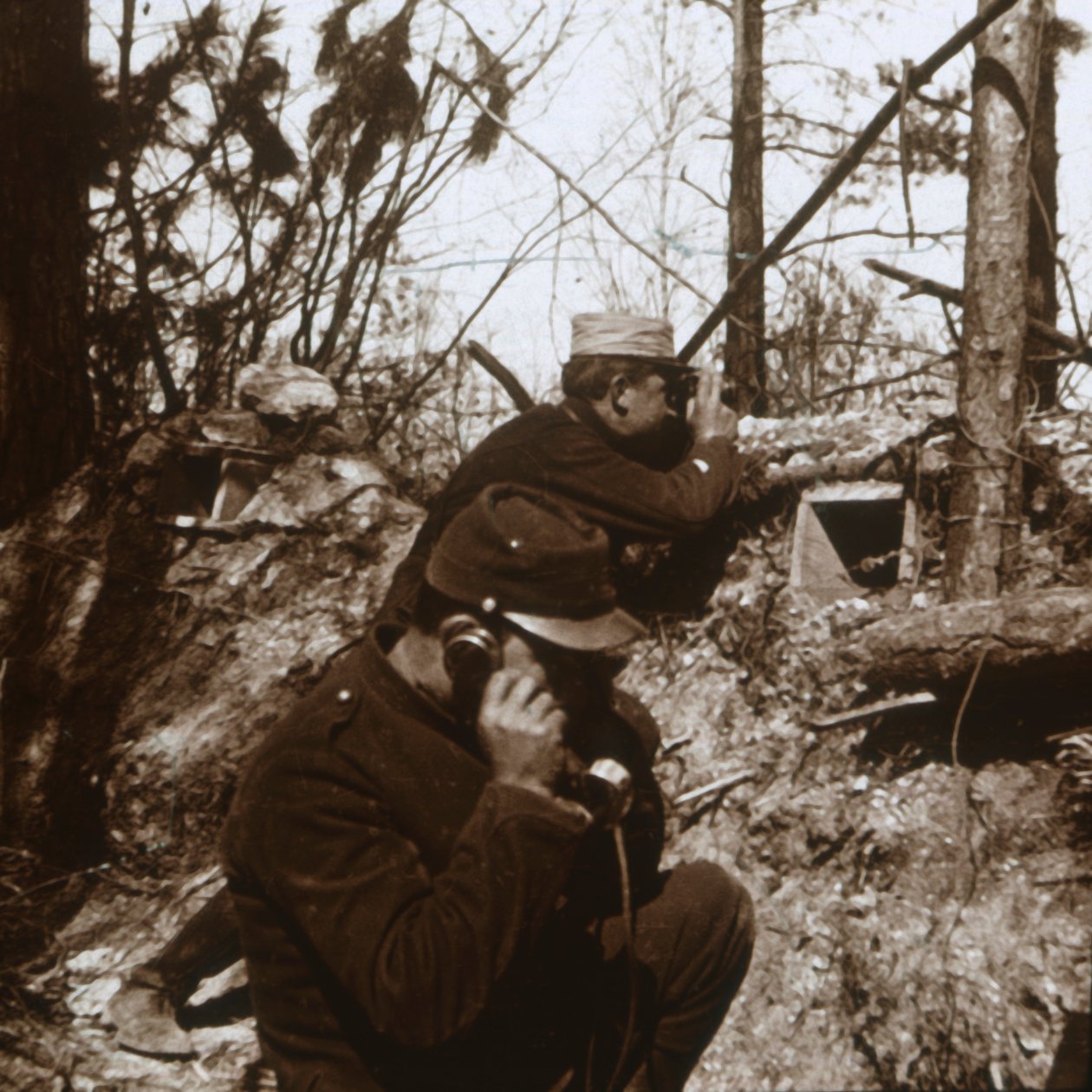 Näköalapaikka, Bois-le-Prêtre, Pohjois-Ranska, c1914-c1915 tekijältä Unbekannt