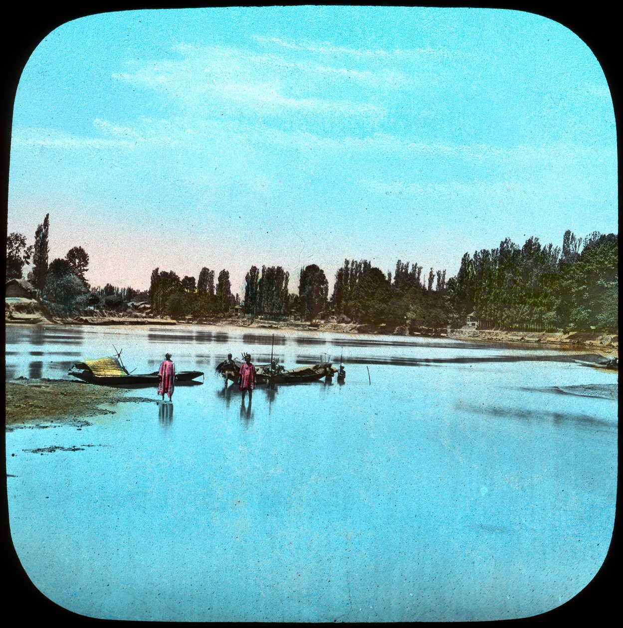 Katse alas Jhelumiin saarelta, Intia, 1800-luvun lopulla tai 1900-luvun alussa tekijältä Unbekannt