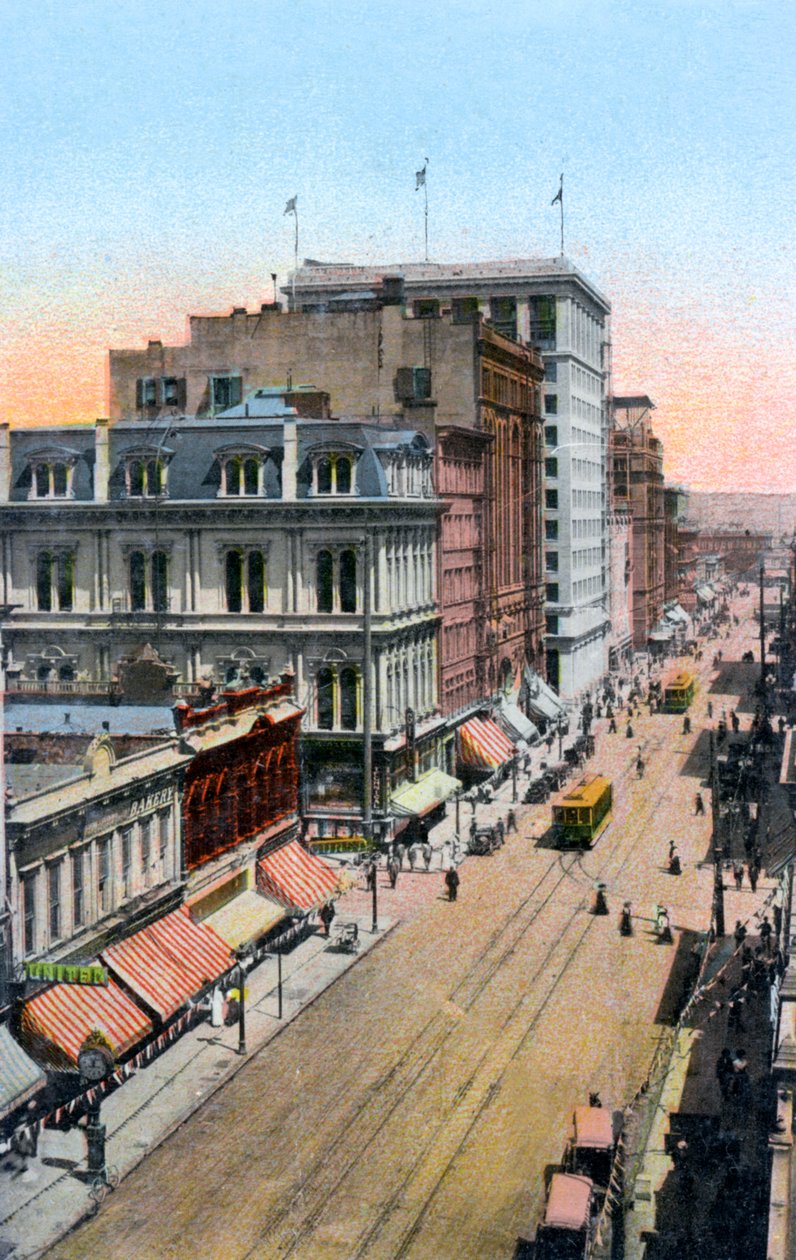 Katse pohjoiseen Third Streetiä pitkin, Portland, Oregon, USA, 1900-luku tekijältä Unbekannt