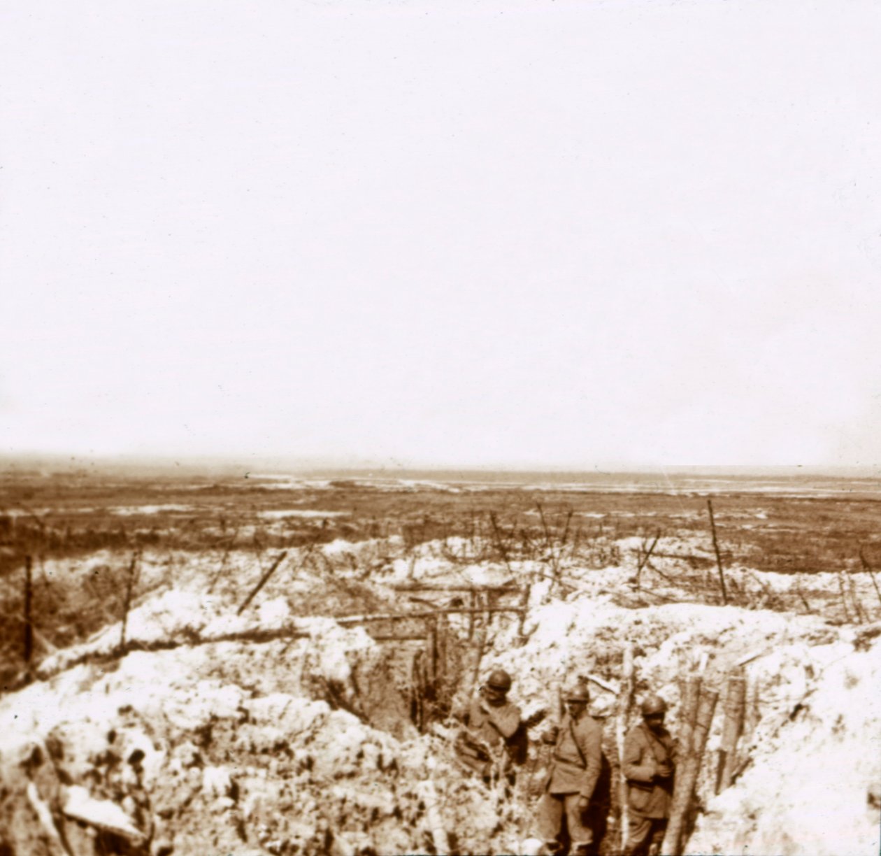 Katse kohti Saksan etulinjaa, c1914-c1918 tekijältä Unbekannt