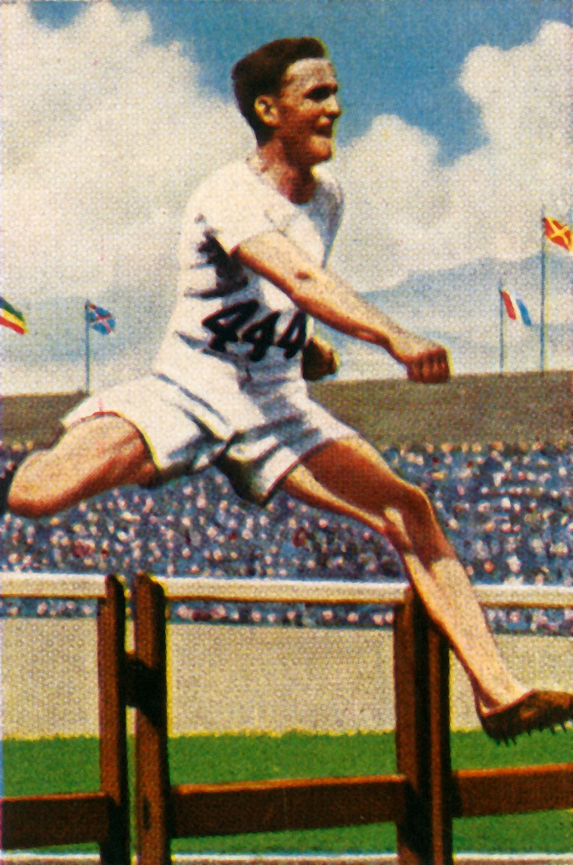 Lord Burghley, voittaja, 400 metrin aitajuoksu, 1928. tekijältä Unbekannt