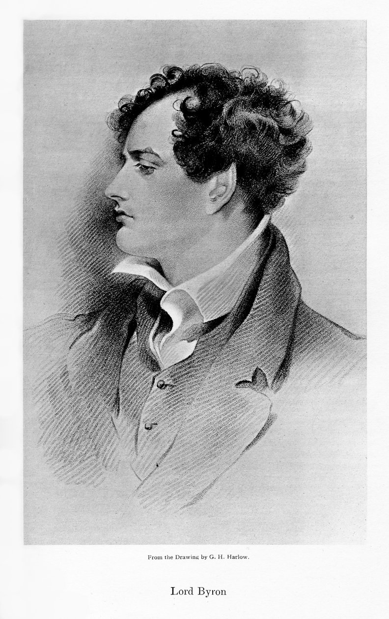 Lord Byron, angloskotlantilainen runoilija, 1800-luku tekijältä Unbekannt