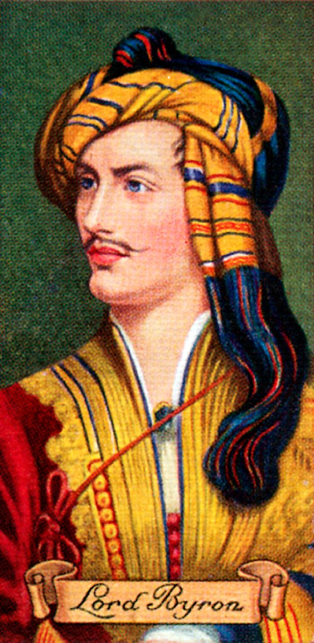 Lord Byron, otettu savukekorttisarjasta, 1935 tekijältä Unbekannt
