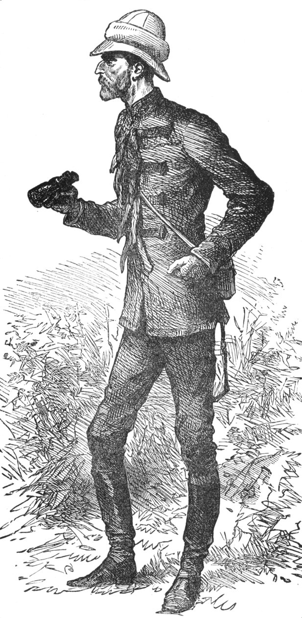Lord Chelmsford, upseerin muotokuva vähän ennen Ulundin taistelua, c1880 tekijältä Unbekannt