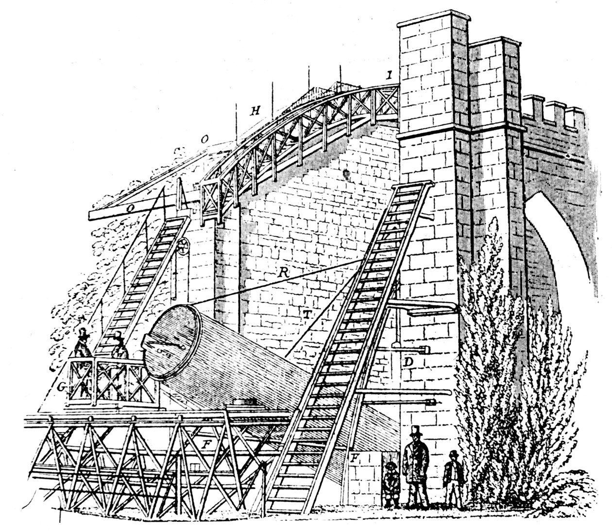 Lord Rosses 72 in 1,8m heijastava teleskooppi, 1849 tekijältä Unbekannt
