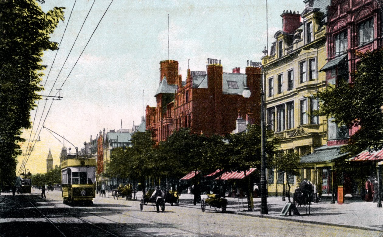 Lord Street, Southport, Lancashire, 1900-luvun alku tekijältä Unbekannt