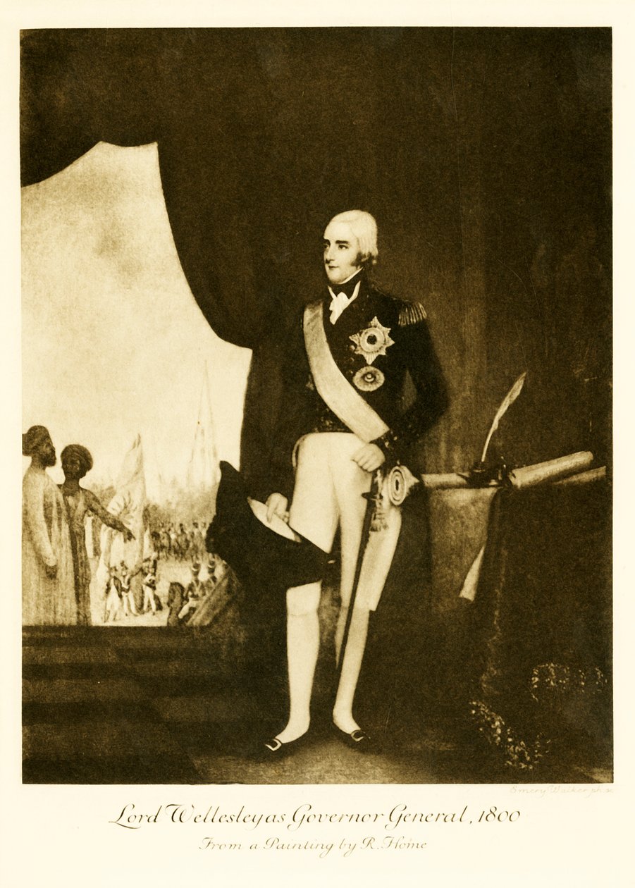 Lord Wellesley kenraalikuvernöörinä, 1800, 1925. tekijältä Unbekannt