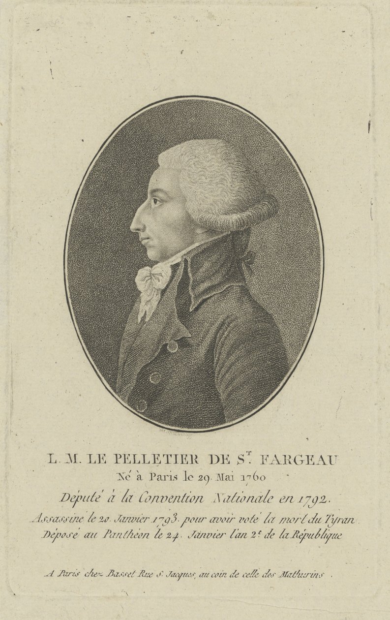 Louis-Michel Le Peletier, Saint-Fargeaun markiisi 1760-1793, 1790-luku. tekijältä Unbekannt