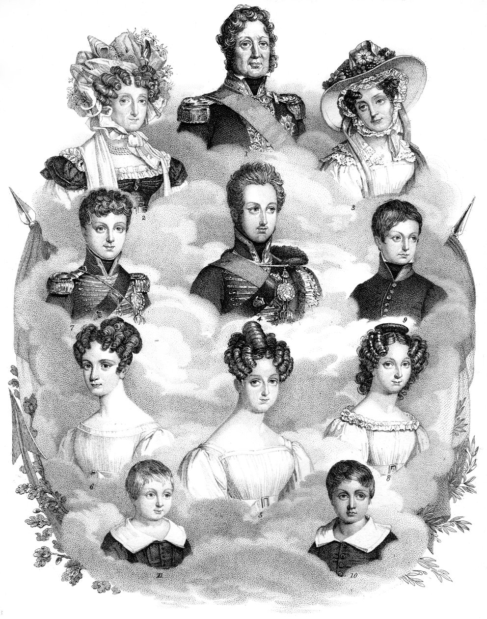 Louis-Philippe, Ranskan kuningas ja hänen perheensä, 1800-luku tekijältä Unbekannt