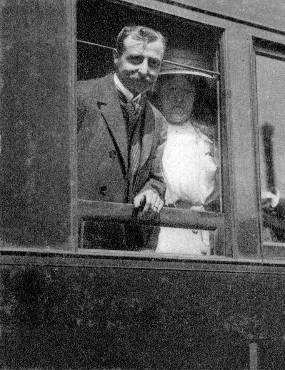 Louis Bleriot, uraauurtava ranskalainen lentäjä, 1909 tekijältä Unbekannt