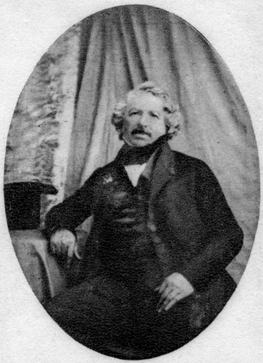 Louis Daguerre, ranskalainen valokuvauksen pioneeri, 1845-1851 tekijältä Unbekannt