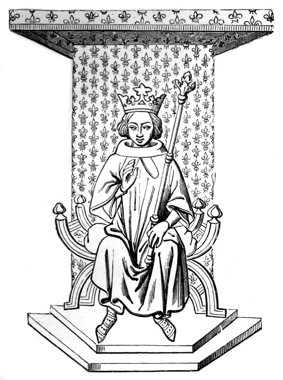 Ludvig IX, 1300-luku, 1870 tekijältä Unbekannt