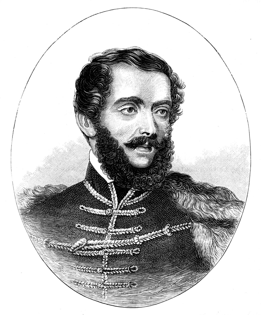 Louis Kossuth, unkarilainen lakimies, poliitikko ja valtionhoitaja-presidentti, 1850 tekijältä Unbekannt