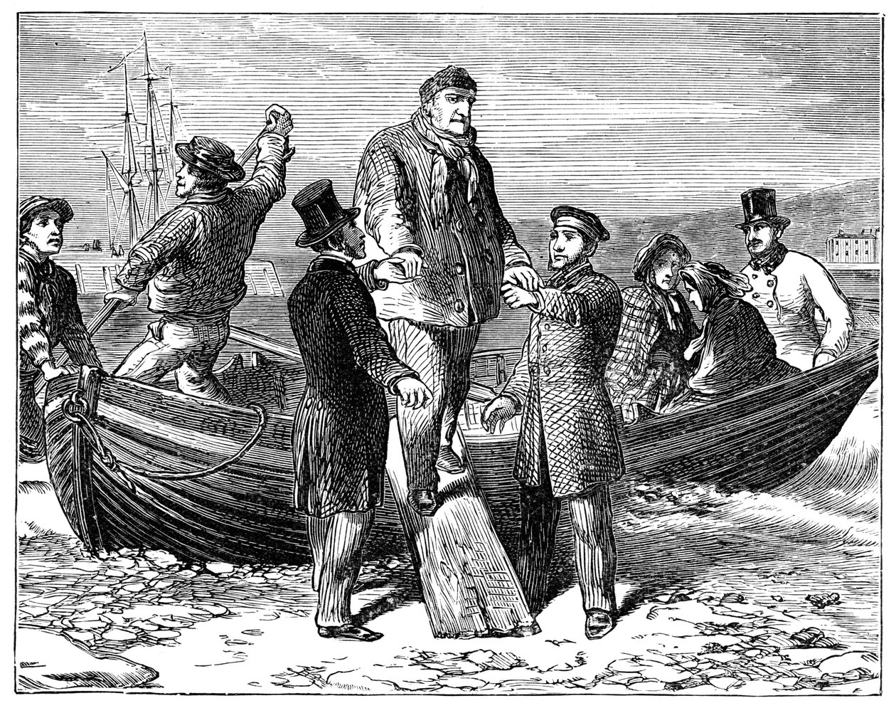 Louis Philippe saapuu Newhaveniin, 1848, 1900 tekijältä Unbekannt