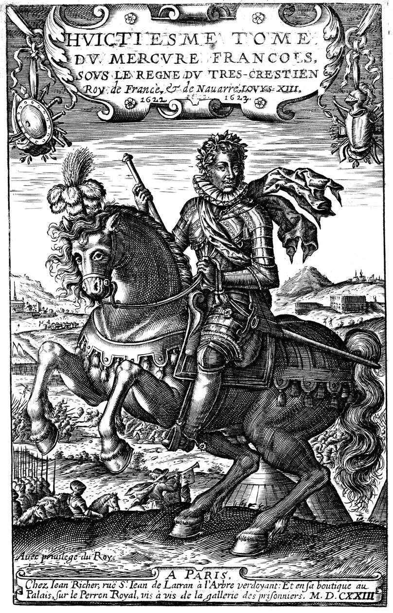 Ludvig XIII, Ranska, 1623 tekijältä Unbekannt