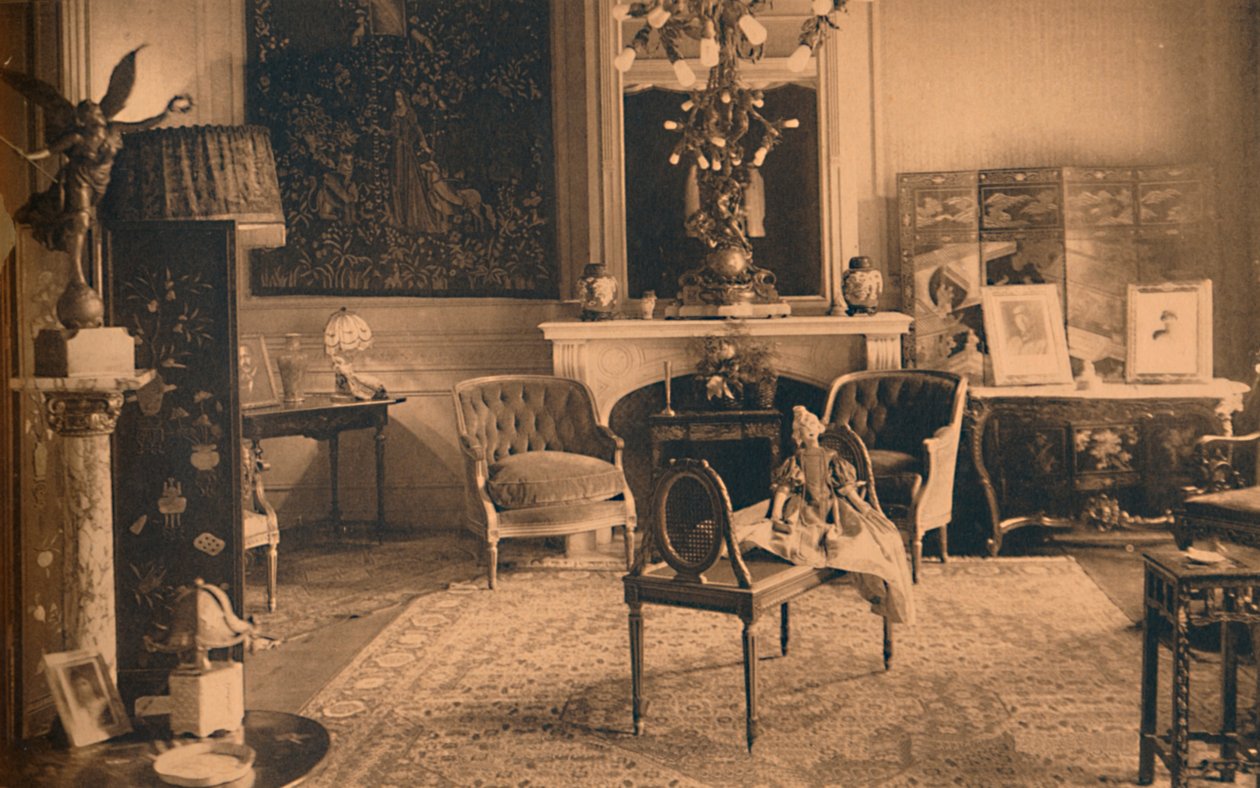 Ludvig XVI:n huone Kuuban suurlähetystössä Brysselissä, Belgiassa, 1927. tekijältä Unbekannt