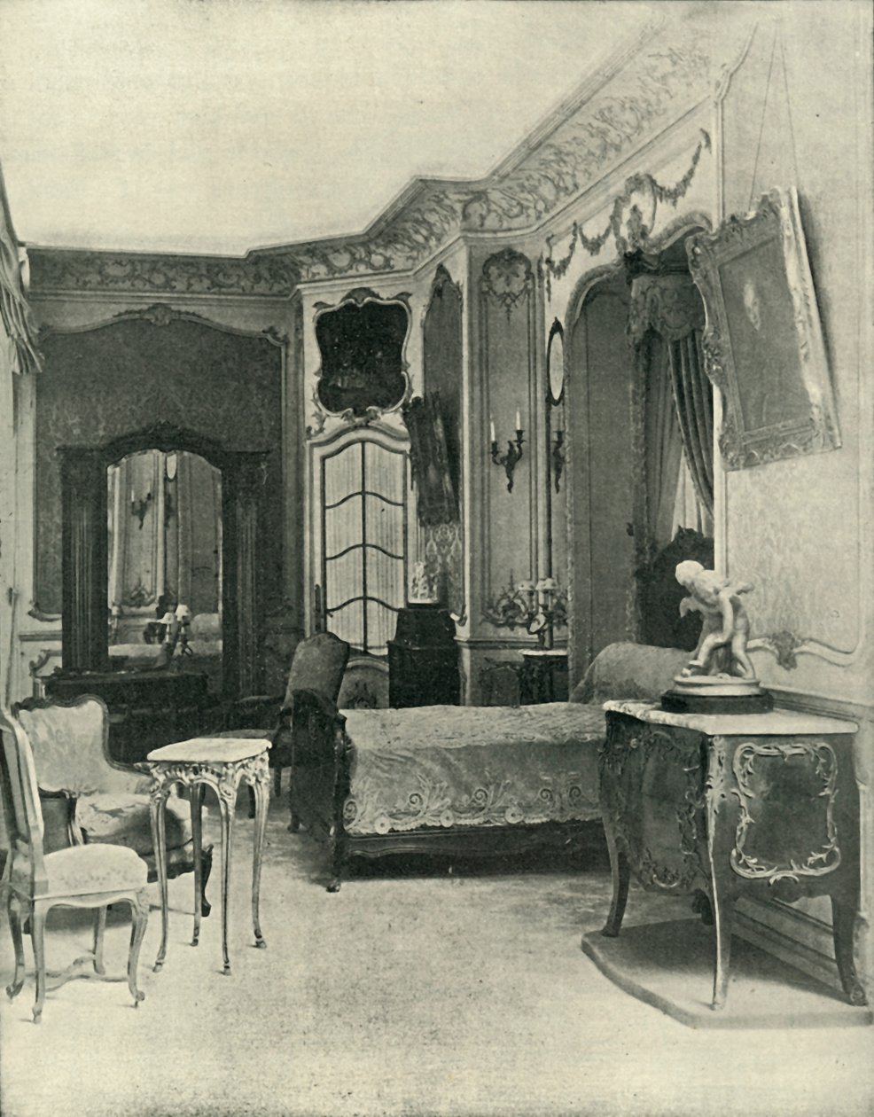 Ludvig XV:n makuuhuone, Maison Soubrier, 1903. tekijältä Unbekannt