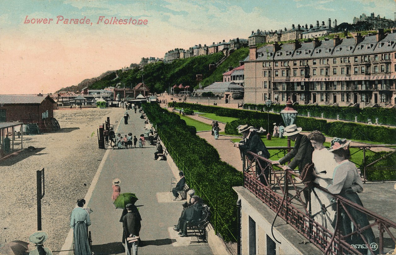 Lower Parade, Folkestone, 1800-luvun loppu - 1900-luvun alku tekijältä Unbekannt